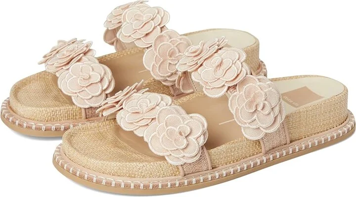 Dolce Vita Sherla Women's Sandals Praline Raffia : 6.5 M, Rubber