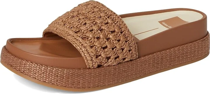 Dolce Vita Sidona Women's Sandals Brown Raffia : 10 M, Rubber - Image 5