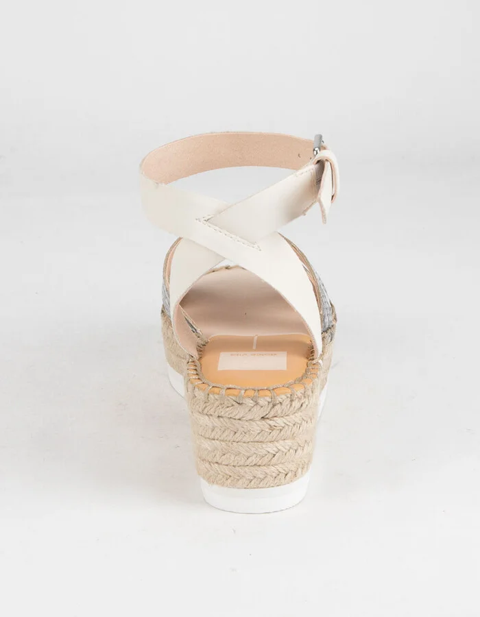 DOLCE VITA Snake Print Crisscross Womens Platform Sandals - Image 4
