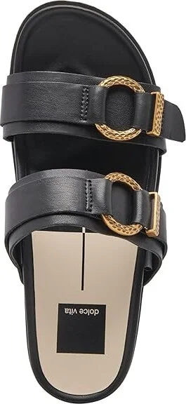 Dolce Vita Soya Women's Sandals Black Stella : 8.5 M, Leather - Image 2