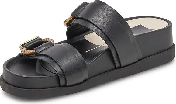 Dolce Vita Soya Women's Sandals Black Stella : 8.5 M, Leather