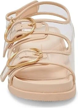 Dolce Vita Starla Women's Sandals Crystal Vinyl : 9 M, Leather - Image 5