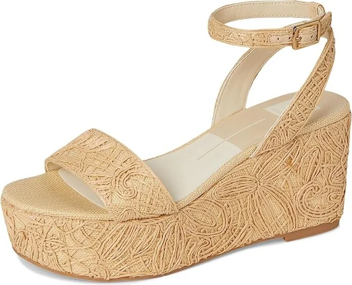 Dolce Vita Talisa Women's Wedge Shoes Natural : 9 M, Leather - Image 5