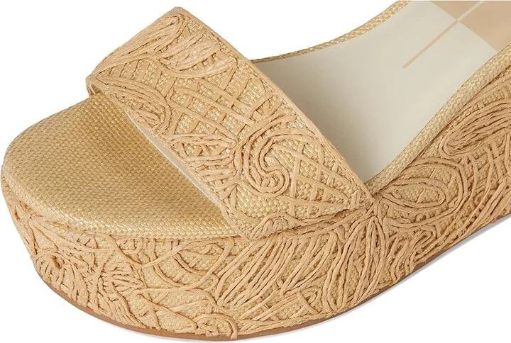 Dolce Vita Talisa Women's Wedge Shoes Natural : 9 M, Leather - Image 7