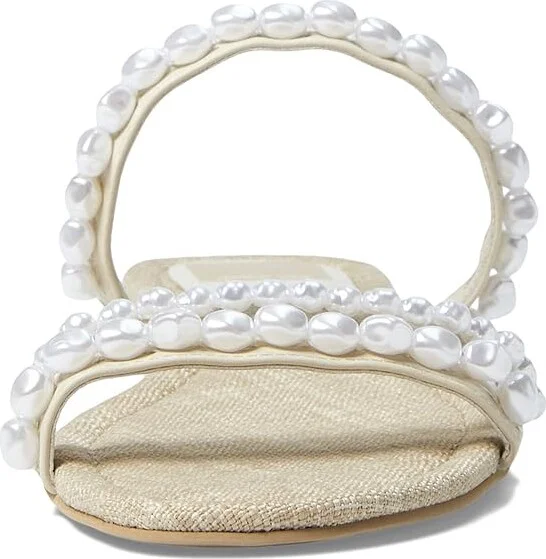 Dolce Vita Tinker Low Women's Sandals Vanilla Pearls : 6.5 M, Leather - Image 2