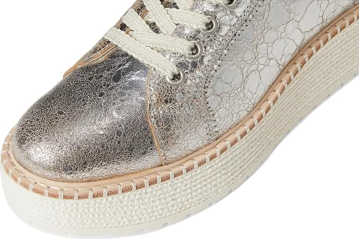 Dolce Vita Twain Women's Shoes Silver Crackled Leather : 9 M, Rubber - Image 7