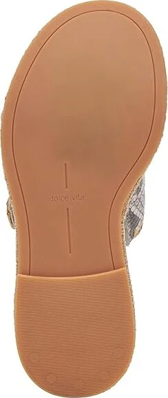 Dolce Vita Wanika Women's Sandals Black/White Embossed Leather : 8.5 M - Image 3