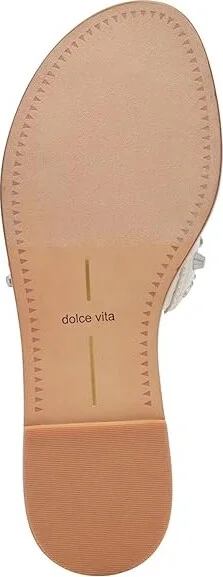 Dolce Vita Wesla Stud Women's Sandals White : 9 M, Leather/Rubber - Image 3