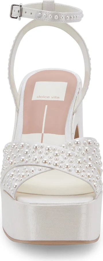 Dolce Vita Wessi Platform Heel ~ Vanilla Pearl - Image 9