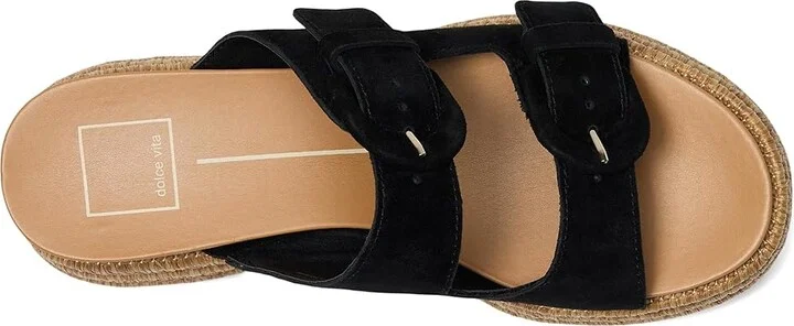 Dolce Vita Witny Women's Sandals Onyx Suede : 9 M, Rubber/Suede - Image 2