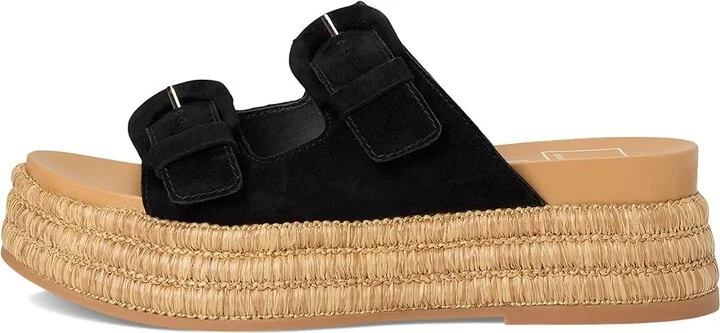 Dolce Vita Witny Women's Sandals Onyx Suede : 9 M, Rubber/Suede - Image 6