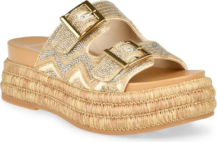 Off White/Beige/Gold Metallic Geometric