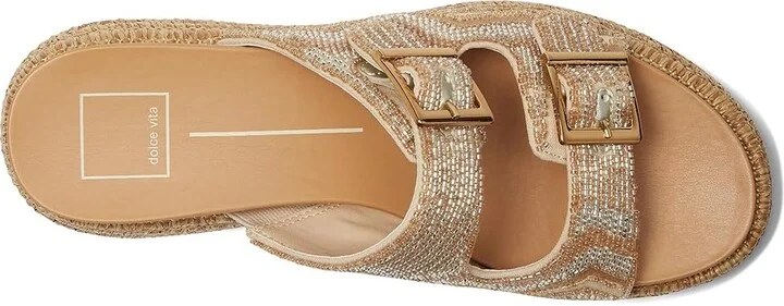 Dolce Vita Wixie Women's Sandals Gold : 9 M, Textile - Image 2