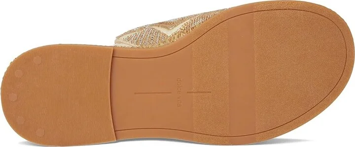Dolce Vita Wixie Women's Sandals Gold : 9 M, Textile - Image 3