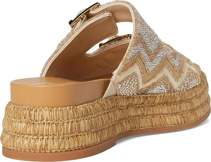 Dolce Vita Wixie Women's Sandals Gold : 9 M, Textile - Image 4