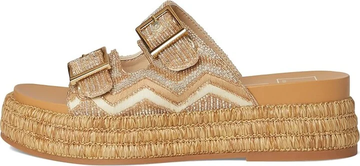 Dolce Vita Wixie Women's Sandals Gold : 9 M, Textile - Image 6
