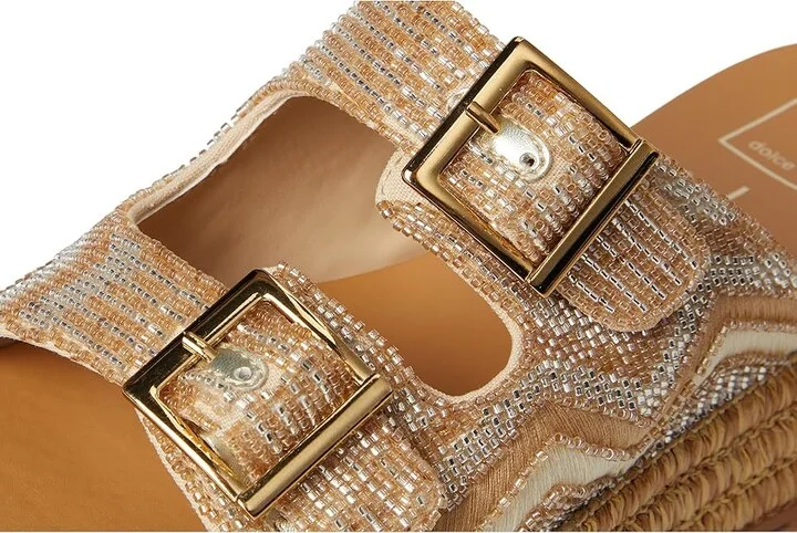 Dolce Vita Wixie Women's Sandals Gold : 9 M, Textile - Image 7