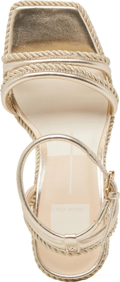 Dolce Vita Women's Agnes Pearl Beaded Platform Dress Sandals - Image 8