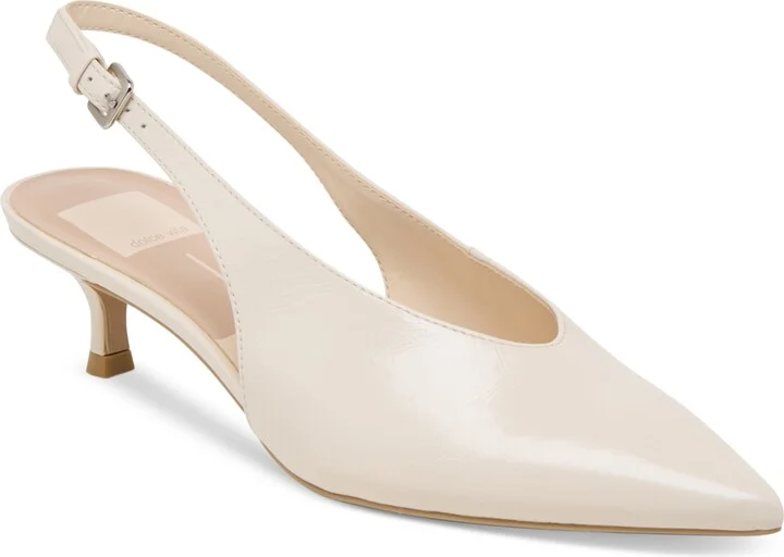 Bone Crinkle Patent Leather