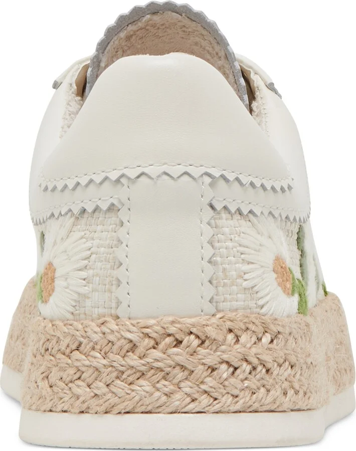 Dolce Vita Women's Azalia Floral Crochet Espadrille Lace-Up Sneakers - Image 3