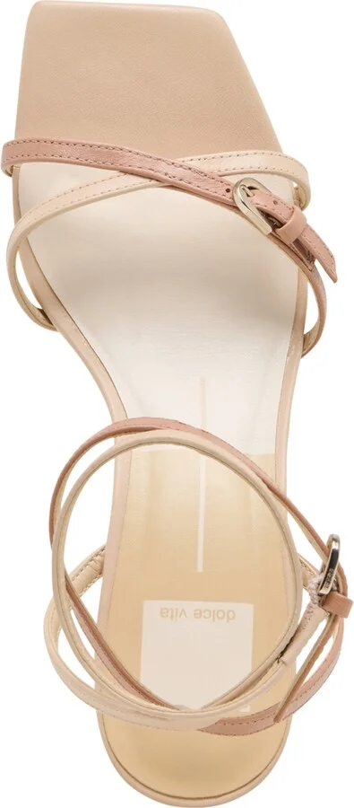 Dolce Vita Women's Bamby Strappy Kitten-Heel Dress Sandals - Nude/Cafe Multi Leather - Image 4