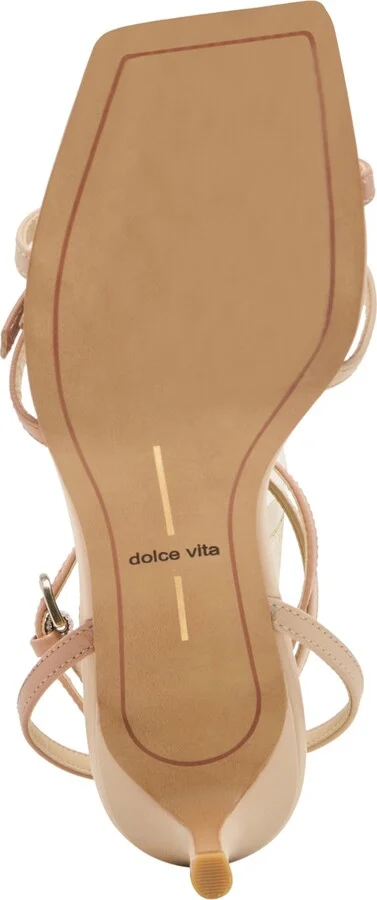 Dolce Vita Women's Bamby Strappy Kitten-Heel Dress Sandals - Nude/Cafe Multi Leather - Image 5