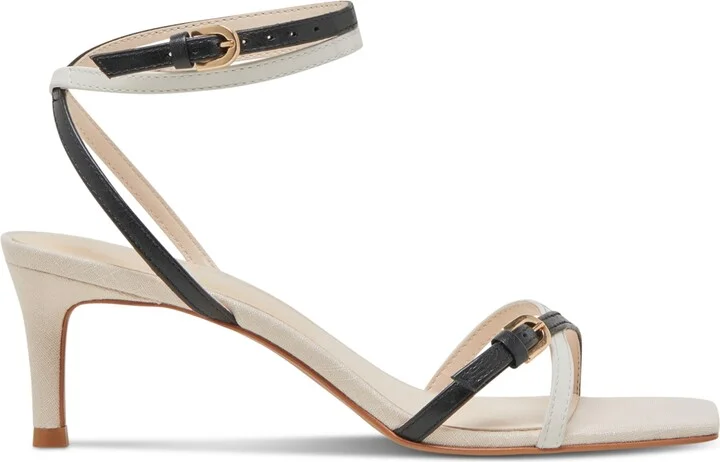 Dolce Vita Women's Bamby Strappy Kitten-Heel Dress Sandals - Nude/Cafe Multi Leather - Image 6