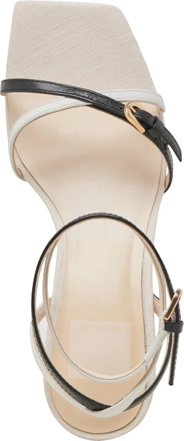 Dolce Vita Women's Bamby Strappy Kitten-Heel Dress Sandals - Nude/Cafe Multi Leather - Image 8