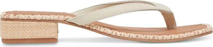 Dolce Vita Women's Barty Whipstitch Thong Low Heel Sandals - Image 2