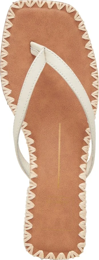 Dolce Vita Women's Barty Whipstitch Thong Low Heel Sandals - Image 4