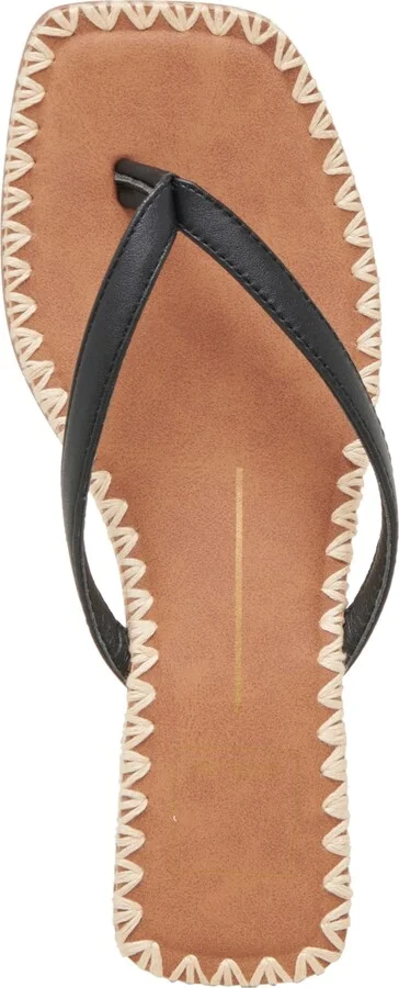 Dolce Vita Women's Barty Whipstitch Thong Low Heel Sandals - Image 8