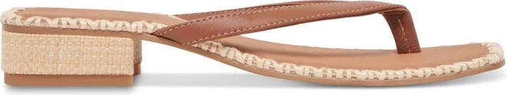 Dolce Vita Women's Barty Whipstitch Thong Low Heel Sandals - Image 10