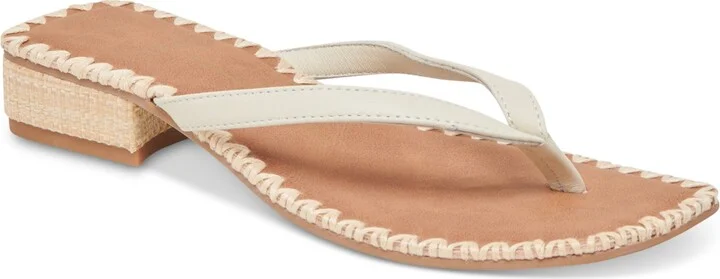 Dolce Vita Women's Barty Whipstitch Thong Low Heel Sandals