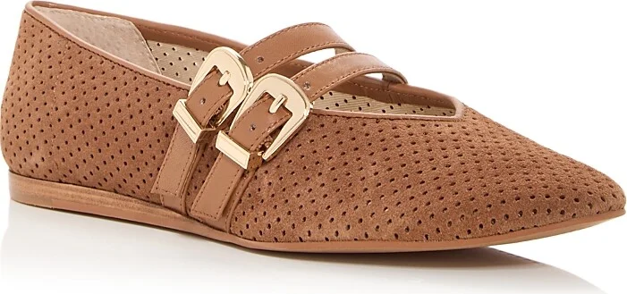 Pecan Perforated Suede