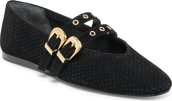 Dolce Vita Women's Baylee Grommet Mary Jane Flats