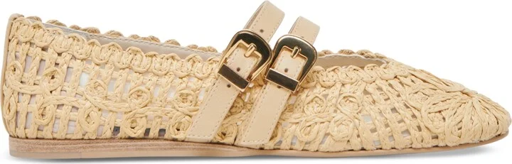 Dolce Vita Women's Baylee Sunflower Wide Width Woven Double Buckle Mary Jane Flats - Image 2