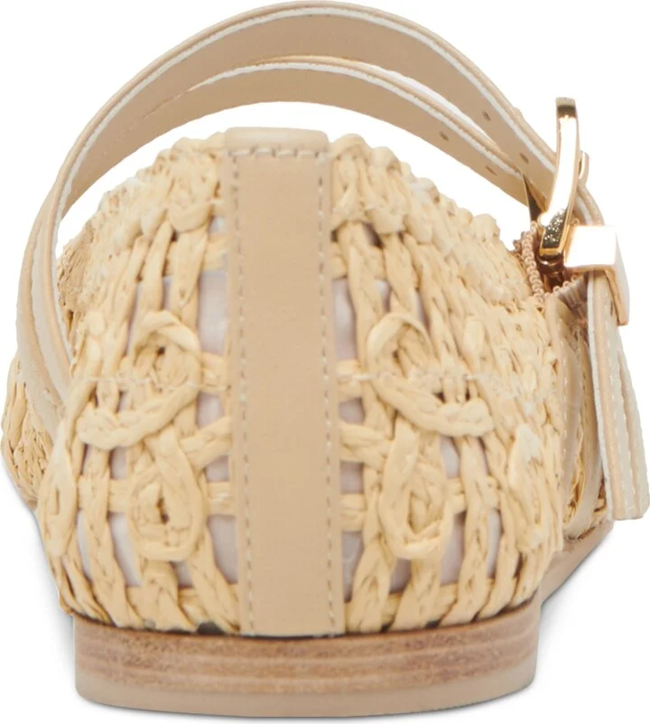 Dolce Vita Women's Baylee Sunflower Wide Width Woven Double Buckle Mary Jane Flats - Image 3