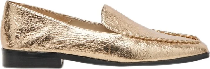 Gold Distressed Leather