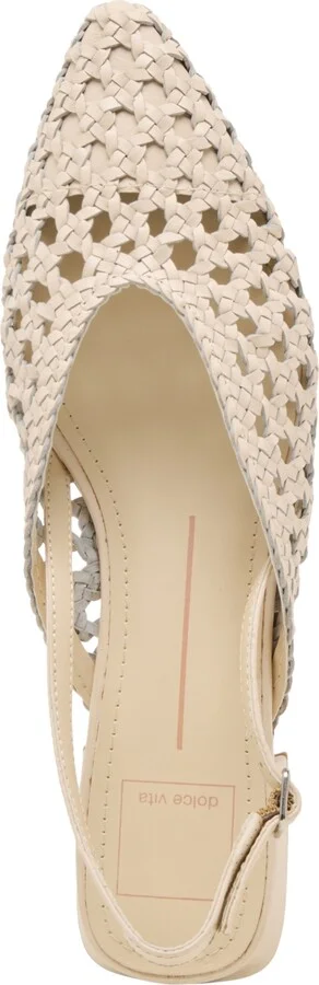 Dolce Vita Women's Birdie Slingback Woven Block-Heel Flats - Image 4