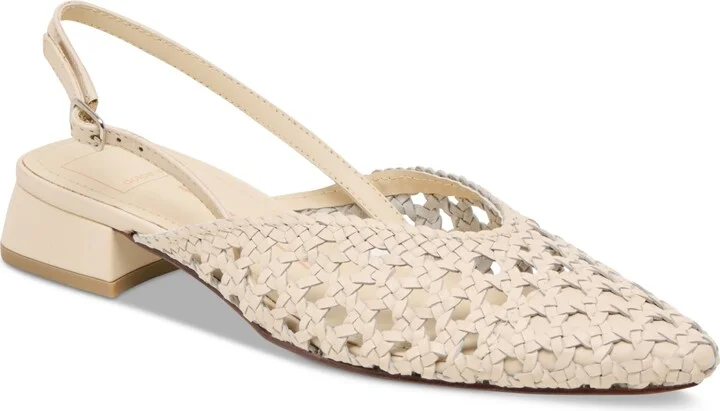 Dolce Vita Women's Birdie Slingback Woven Block-Heel Flats