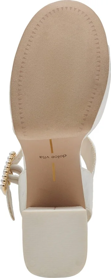 Dolce Vita Women's Bobby Pearls Ankle-Strap Two-Piece Platform Sandals - Image 5