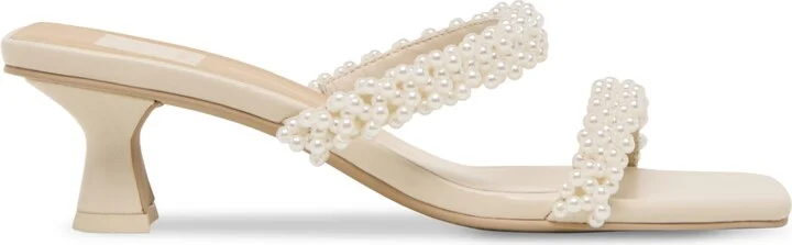 Dolce Vita Women's Boni Pearl Double Band Low Heel Dress Sandals - Image 2