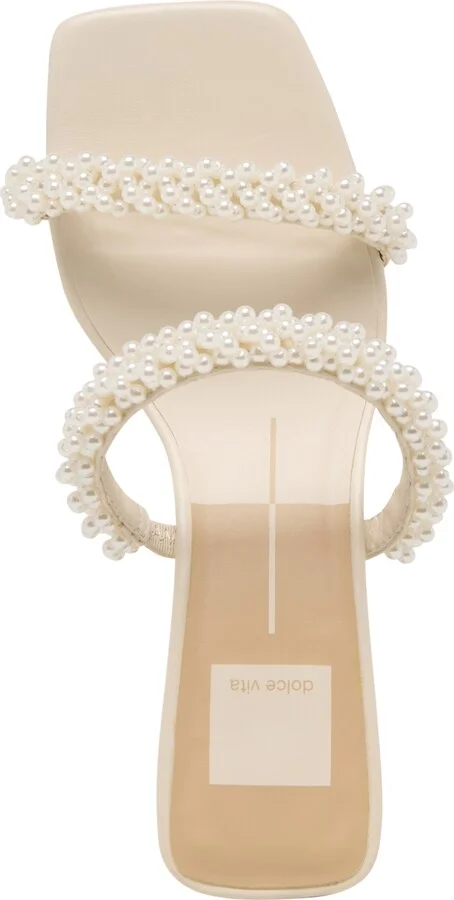 Dolce Vita Women's Boni Pearl Double Band Low Heel Dress Sandals - Image 4