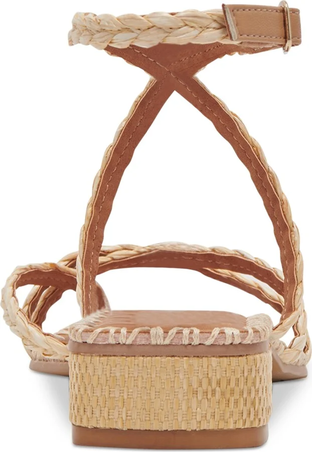 Dolce Vita Women's Brinn Ankle-Strap Strappy Whipstitch Block-Heel Sandals - Image 3