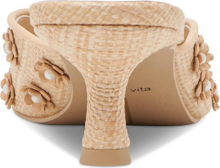 Dolce Vita Women's Camilo Raffia Pointed-Toe Mule Pumps - Image 3