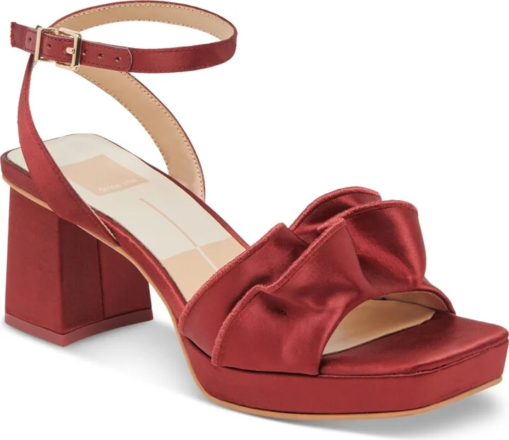 Dolce Vita Women's Cheer Ruffled Platform Dress Sandals