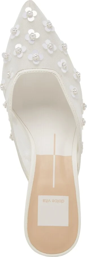 Dolce Vita Women's Clara Embellished Mesh Pointed-Toe Heeled Mules - Image 4