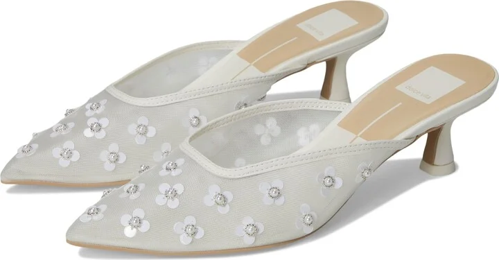 True White Daisy Mesh