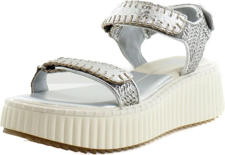 Silver Distressed Leather