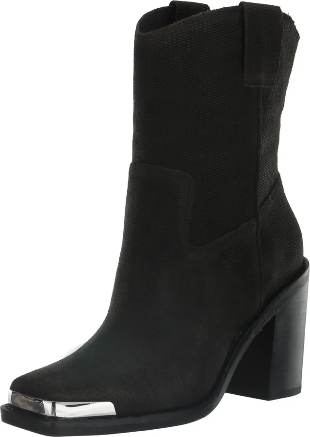 Onyx Embossed Suede